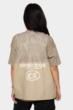 Corner Store Hype Tech Vest Tan -Urban Wear Online Shop DSC00112 7d5cb280 f6a3 465a b286 0fd06b9bd3d8