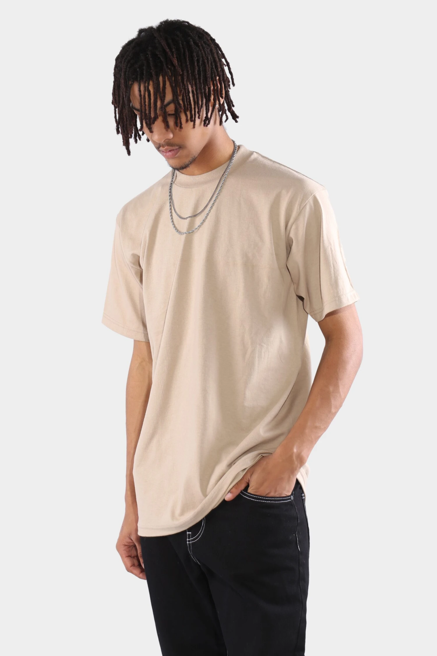 Pro Club Heavyweight Tall Tee Khaki 6 Pro Club Heavyweight Tall Tee Khaki - Image 4