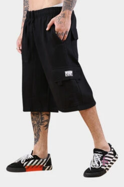 Pro Club Fleece Cargo Shorts Black