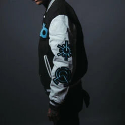 Eternal Varsity Jacket Heather Grey - Spiritbox Merch -Urban Wear Online Shop jacket4 1