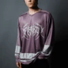 Death Metal Hockey Jersey Plum/Silver