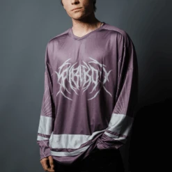 Death Metal Hockey Jersey Plum/Silver - Spiritbox Merch
