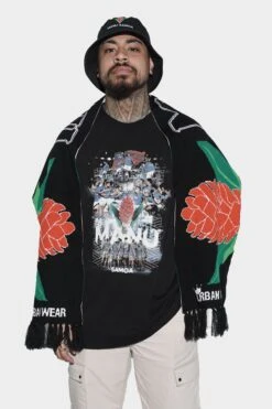 Manu Samoa Lifestyle Scarf Black