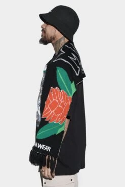 Manu Samoa Lifestyle Scarf Black -Urban Wear Online Shop scarf3